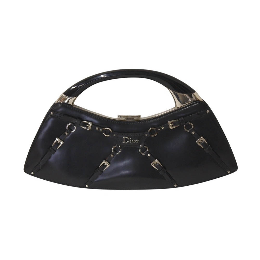 CHRISTIAN DIOR Bondage Handbag Black